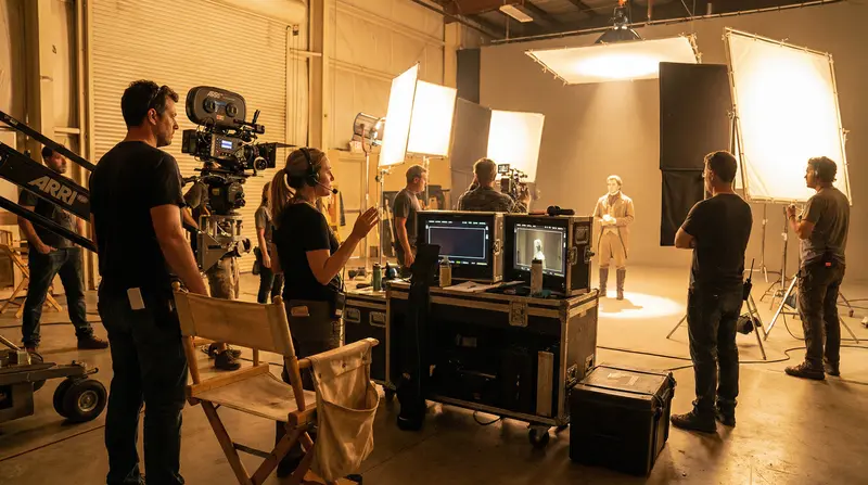 国产国际化专业拍摄团队合作现场